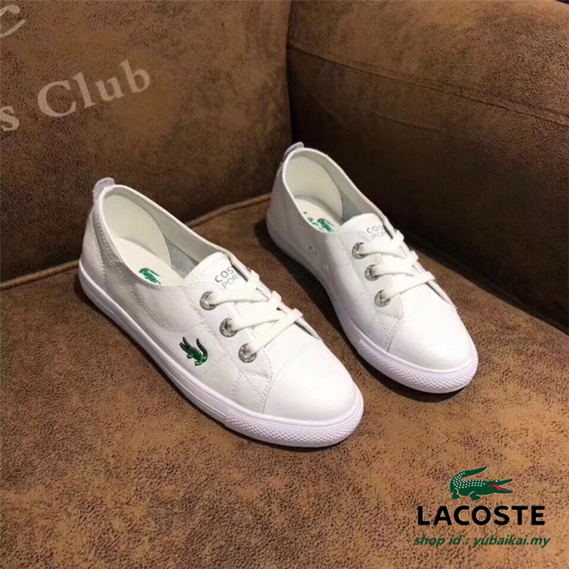 Lacoste White Shoes Lacoste Lace-up Sneaker Leisure Sport Women Shoes Women White Shoes | Lazada PH