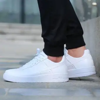 triple white shoes