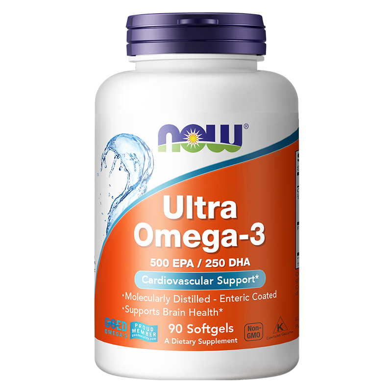 NOW Foods concentrated deep-sea fish oil soft capsule omega-3 middle ...