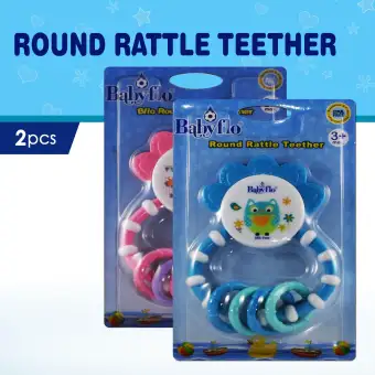 Babyflo Round Rattle Teether by 2s 