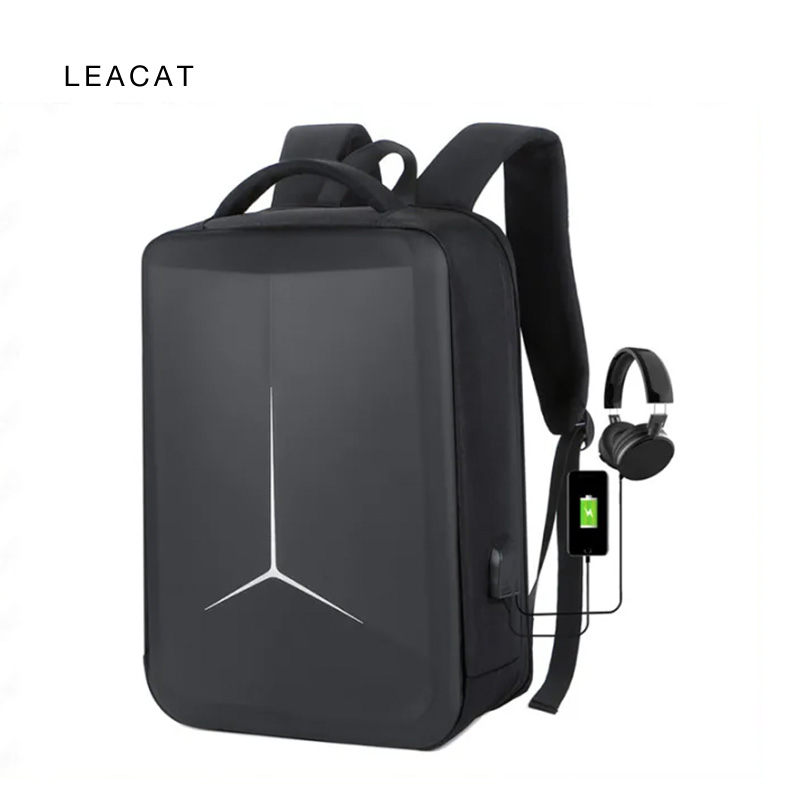 Leacat travel backpack Waterproof Ultrathin Hard Shell Men Fashion
