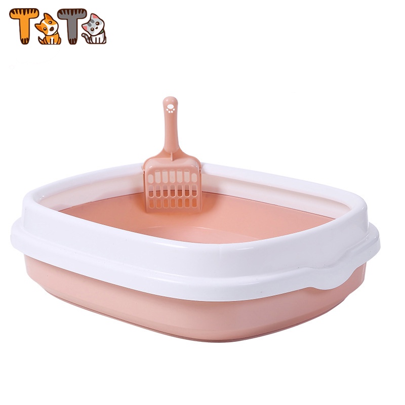 Ti Ti Foldable Large Pet Cat Litter Box Basin With Scoop Cat Toilet