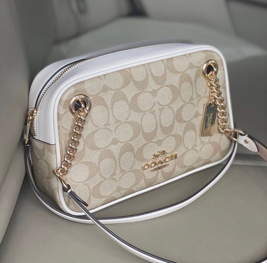 Coach C8149 Cammie Chain Shoulder Bag In Signature Canvas - Light Khaki 