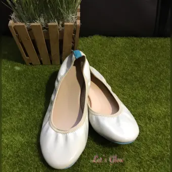 ballet flats blue sole