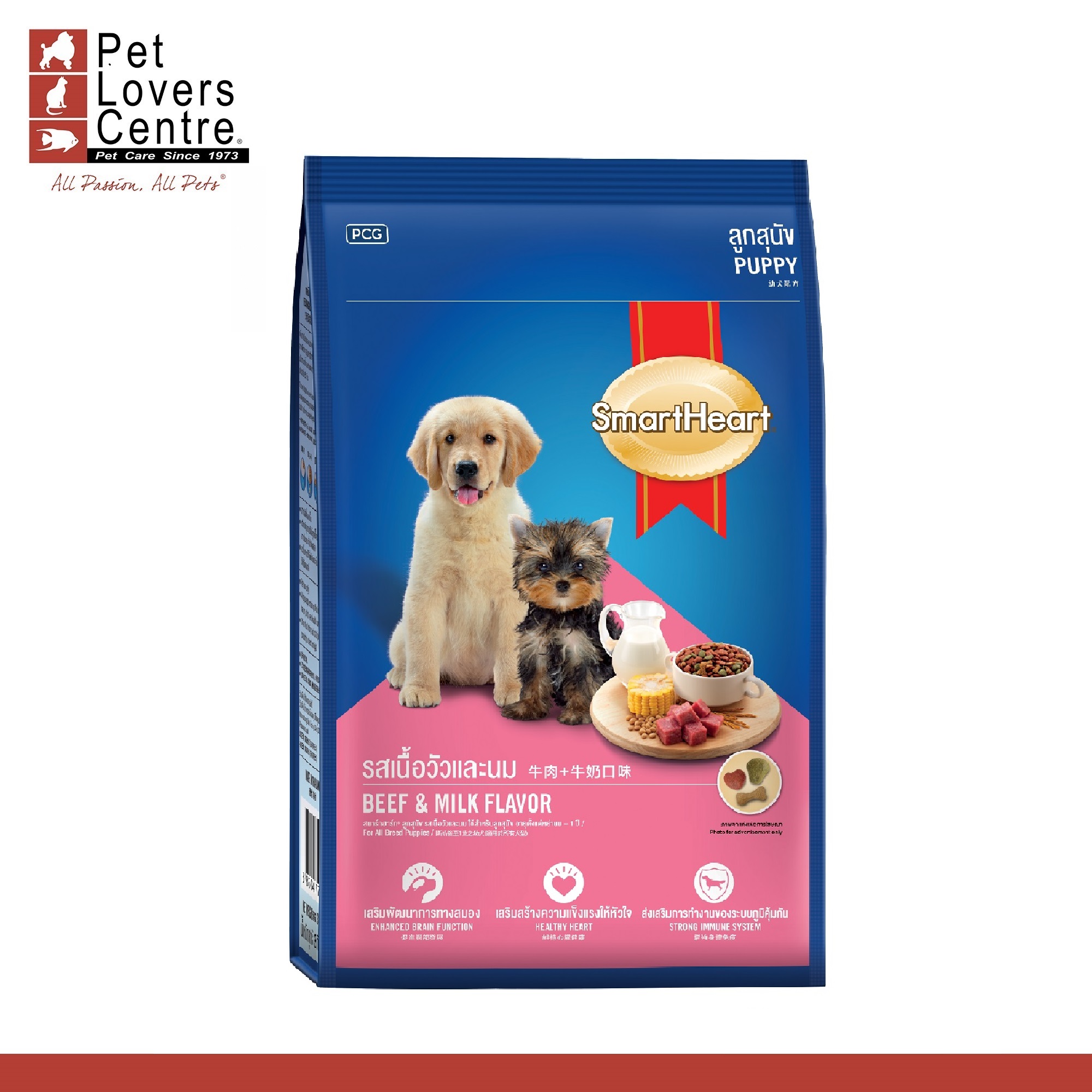 SmartHeart Dry Dog Food Puppy Beef & Milk 1.5Kg. Lazada PH