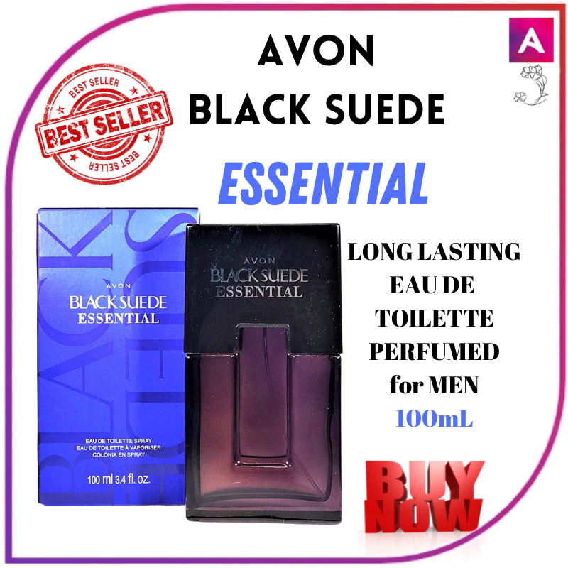 Avon Black Suede Leather Eau de Toilette Spray 3.4 fl. oz.