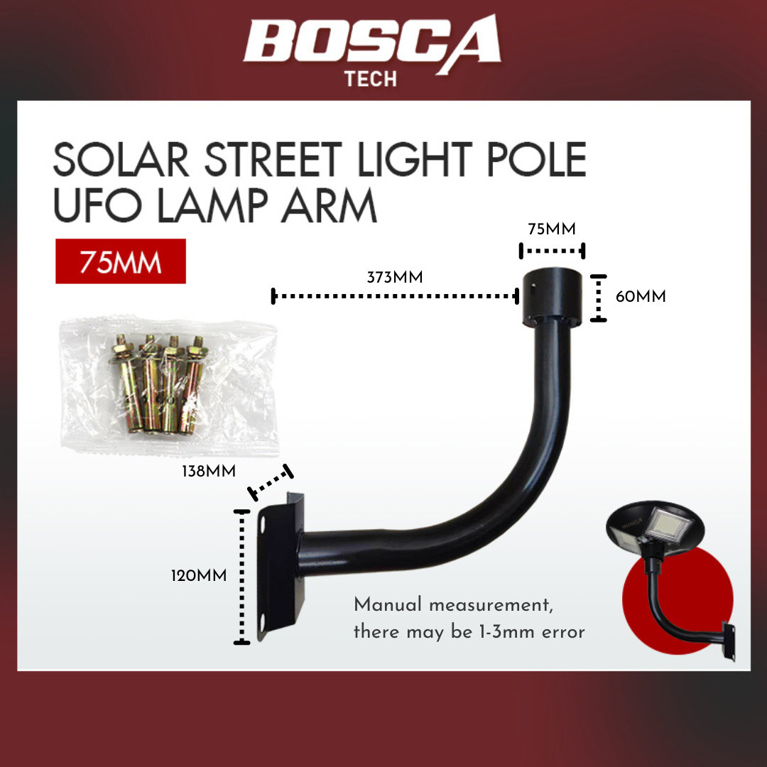 Mounting pole Light Pole Steel pole Wall arm for led UFO Solar Street
