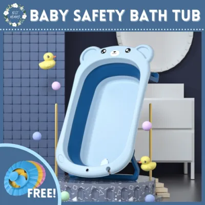 BestMommy Baby Portable Bathtub Space Saver Fashion Tub For Baby Shower Care With
