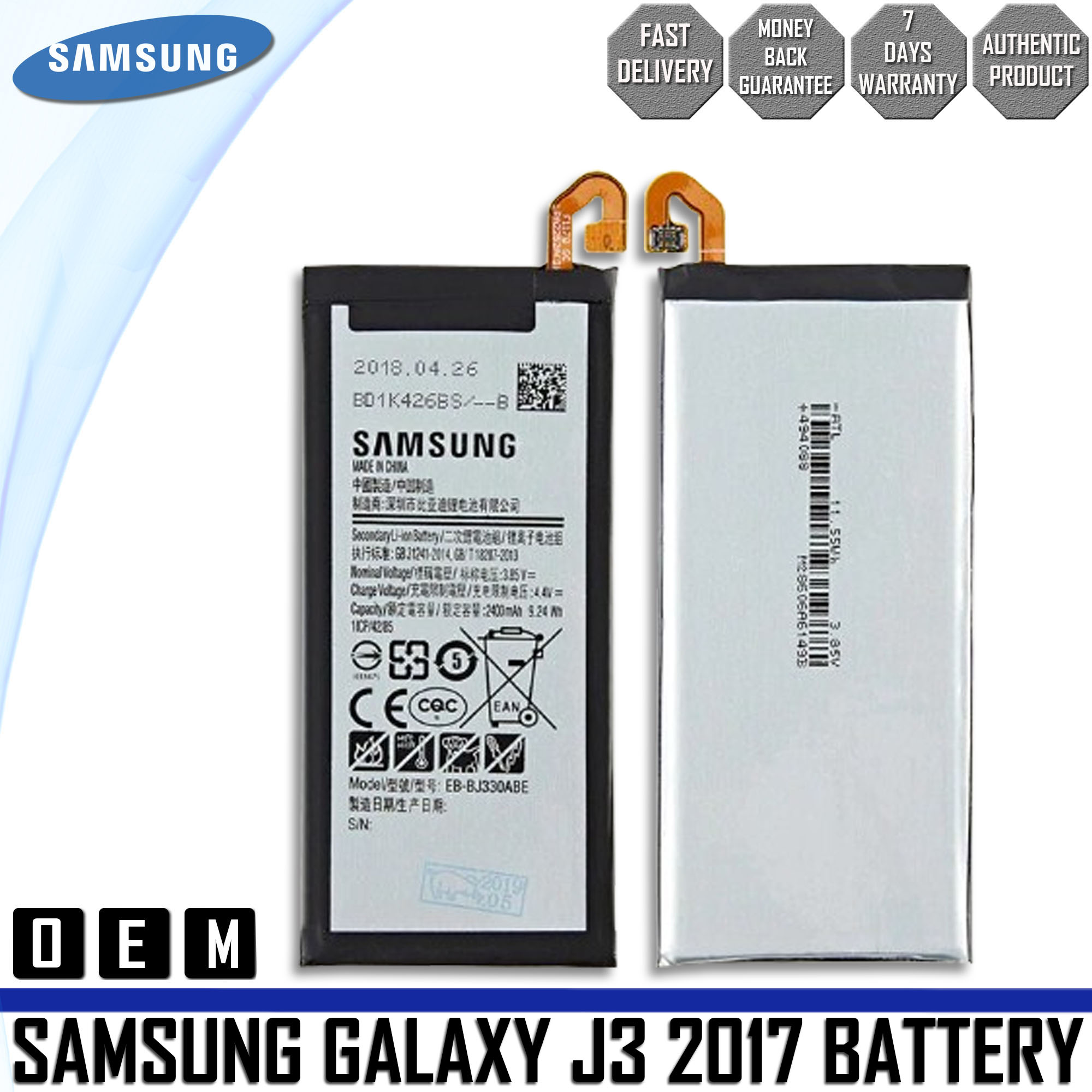 Samsung Galaxy J3 17 Sm J330f Ds Battery Eb Bj330abe Oem Lazada Ph