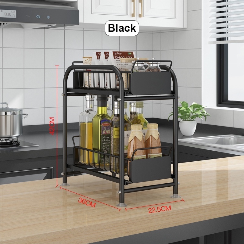 NETEL Under Sink Rack Kitchen Organizer Rack with Sliding