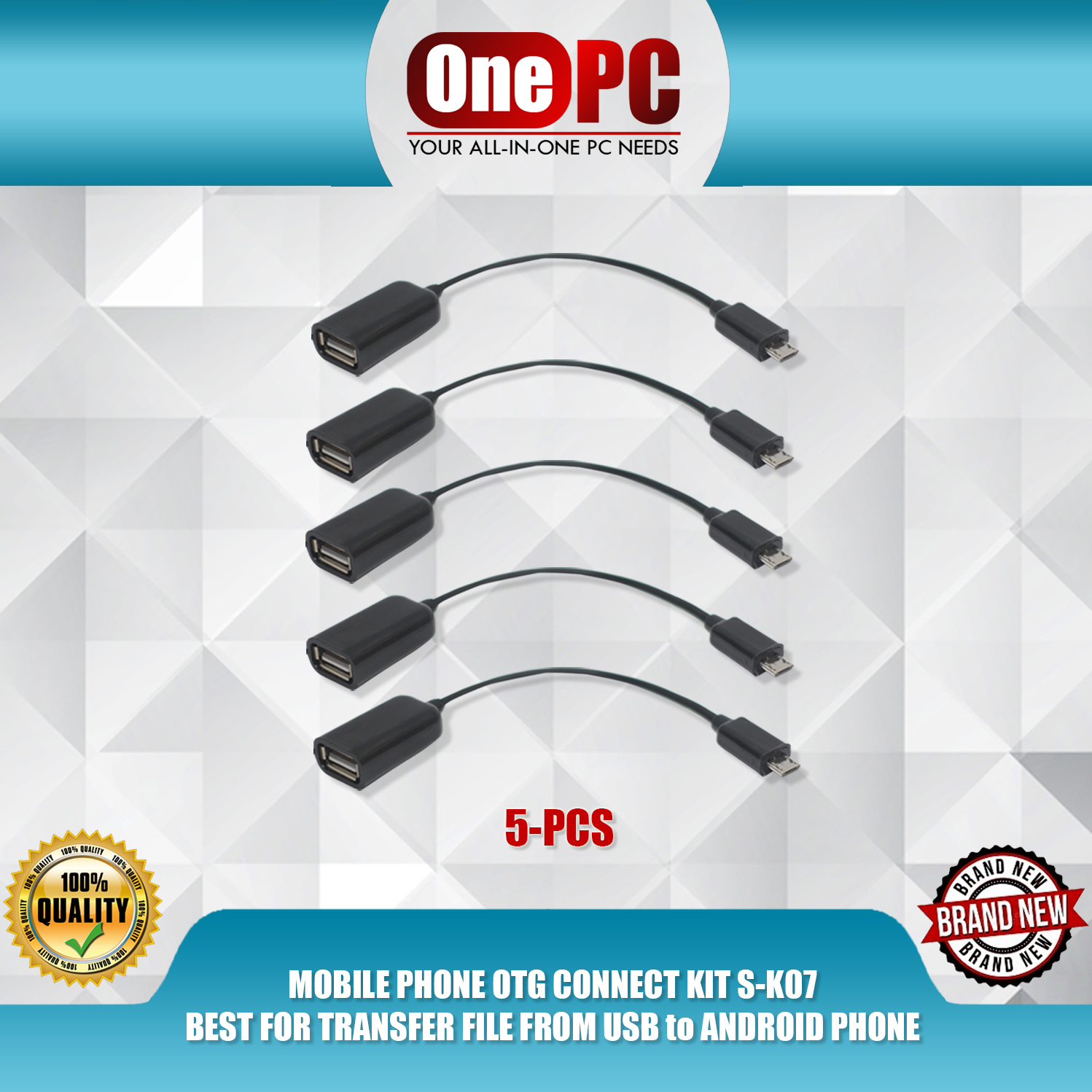 MOBILE PHONE OTG CONNECT KIT SK07, BEST FOR TRANSFER FILE FROM USB to