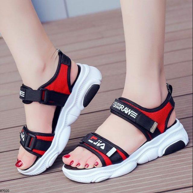 fila platform sandals