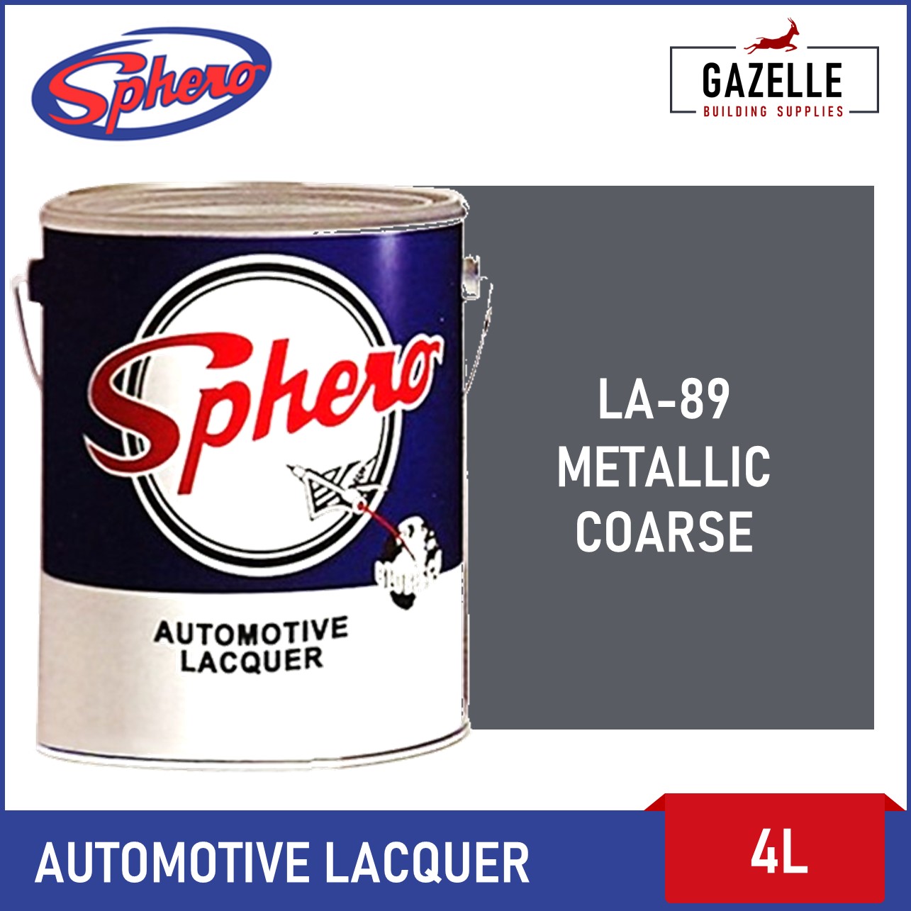 Sphero Automotive Lacquer Metallic Coarse 4L Lazada PH