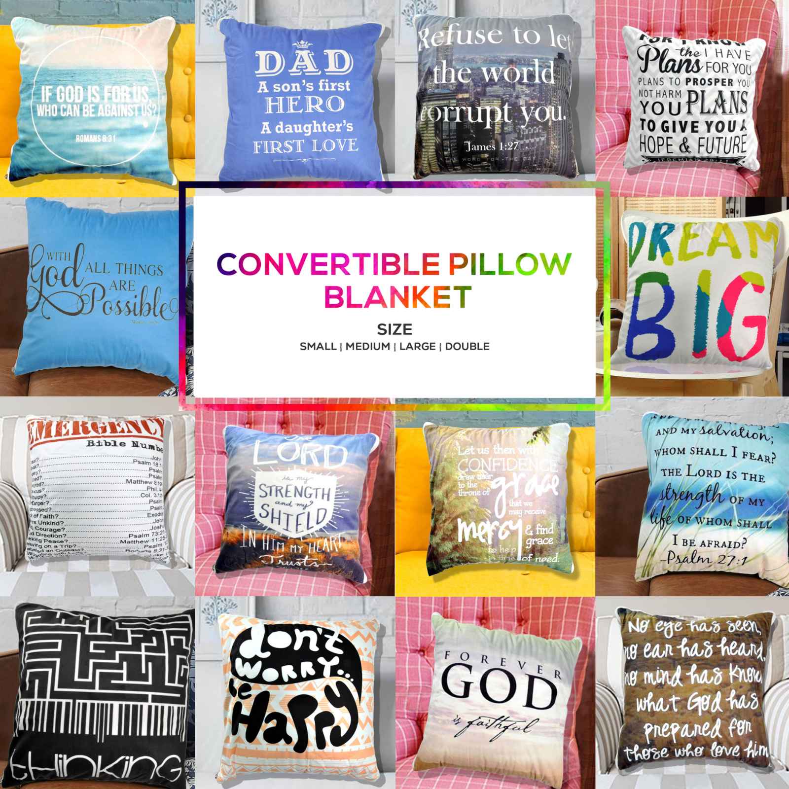 convertible pillow blanket