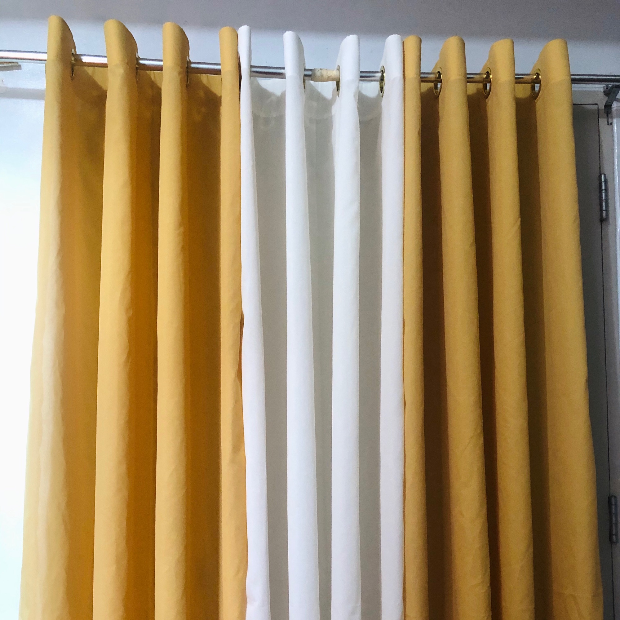 Matte Gold And Cream Set Ring Curtain Lazada Ph