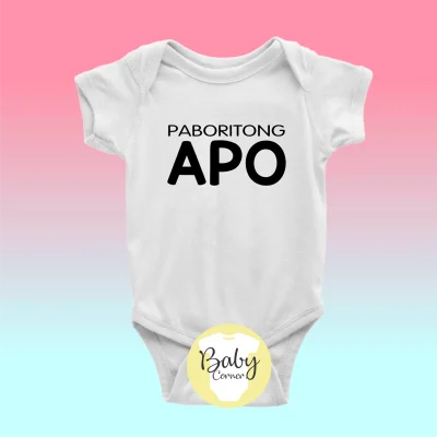 Paboritong apo ( statement onesie / baby onesie / infant romper / infant clothing / onesie )