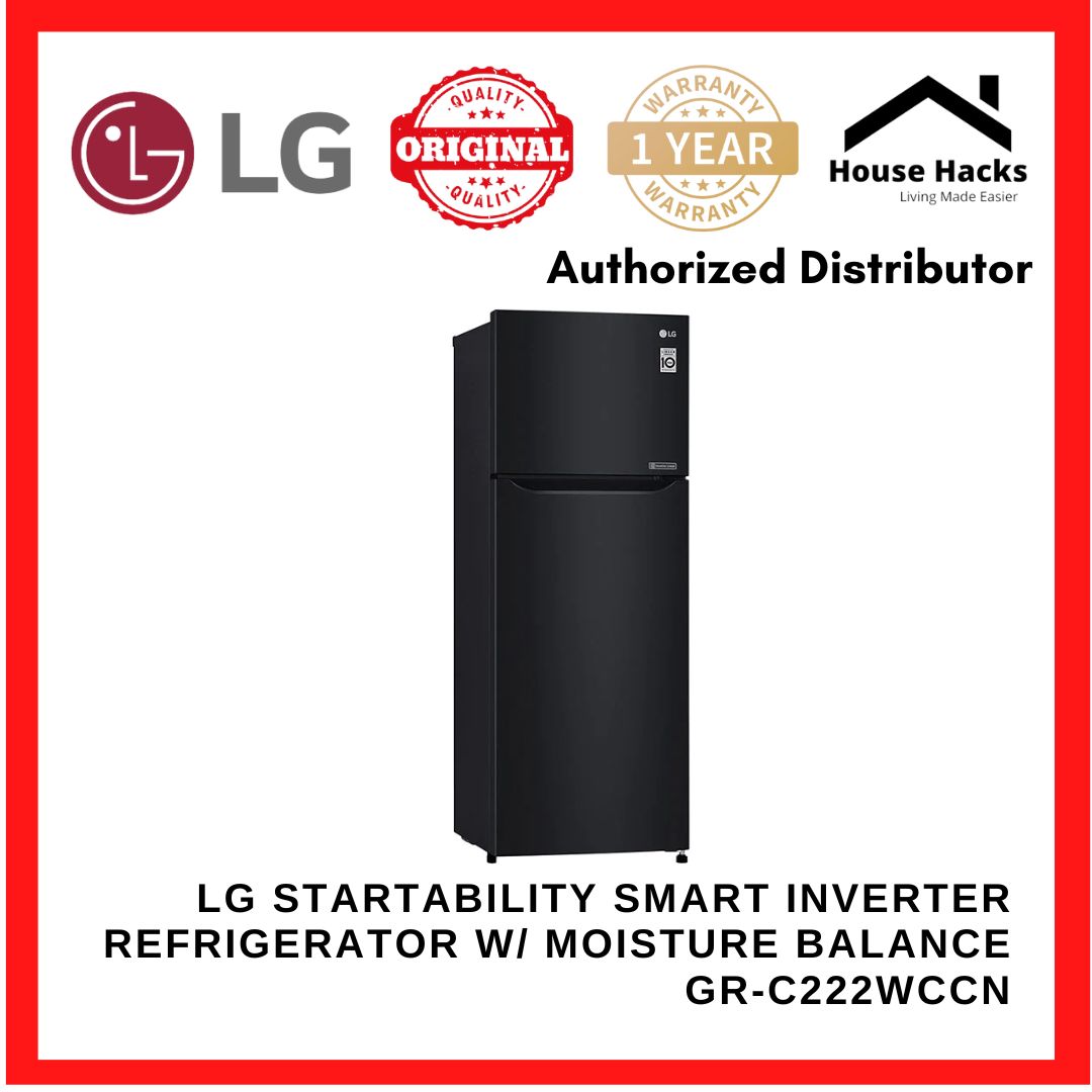 LG Startability Smart Inverter Refrigerator GRC222WCCN w/ Moisture