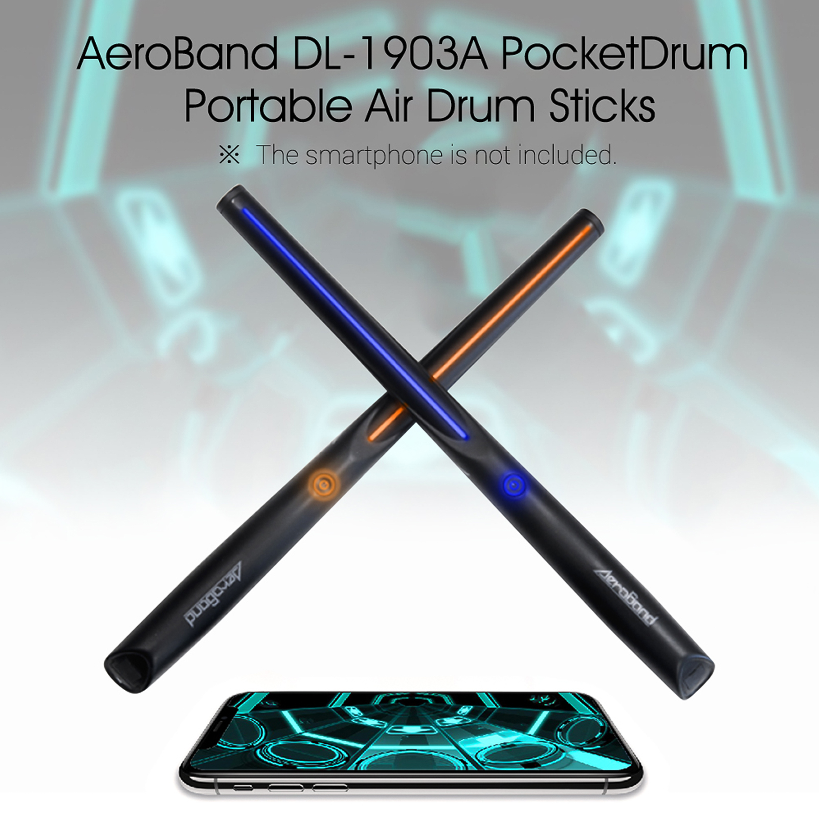 AeroBand DL1903A PocketDrum Portable Air Drum Sticks Electronic