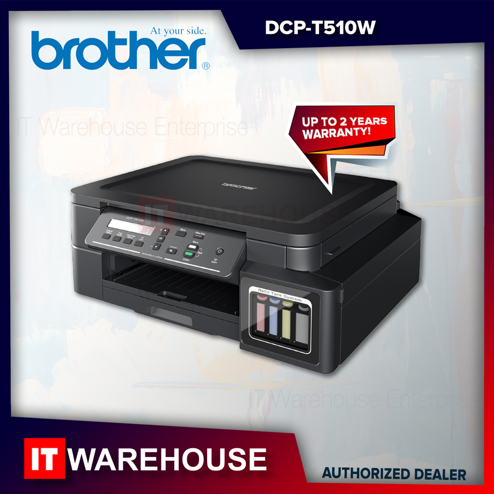 Brother DCP T510W PRINTER with SCAN and XEROX (3 in 1) Refill Tank ...