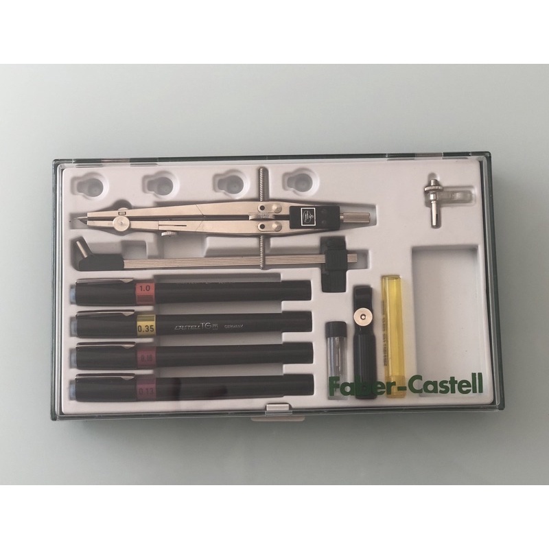 FaberCastell Technical Pen College Set Model TG M( 4 pcs tech pen