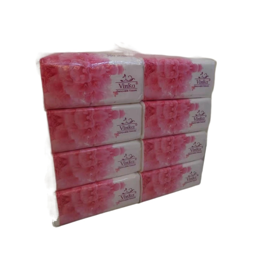 Vinka Organic Facial Tissue 3 ply (360 sheets x 8 Packs) Home care