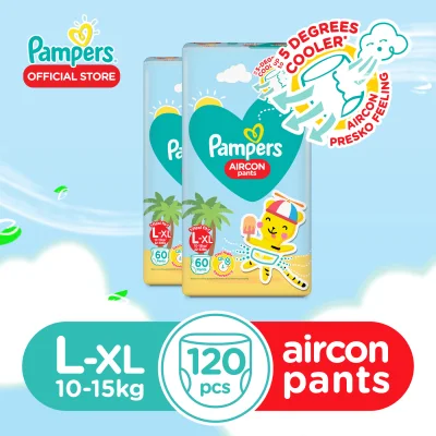 Pampers Aircon Pants Large 60 x 2 Packs (120 diapers)