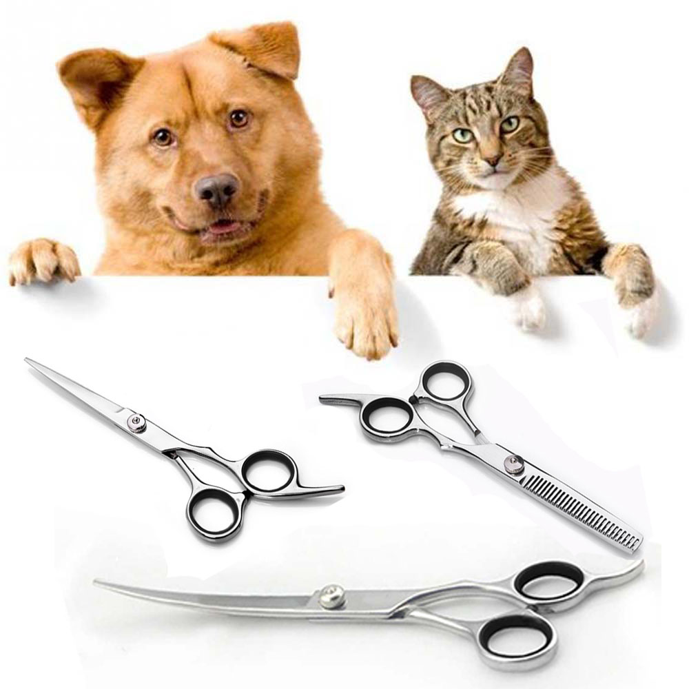 【Dream】7inch Curved Hairdressing Pet Scissors Dogs Product Grooming