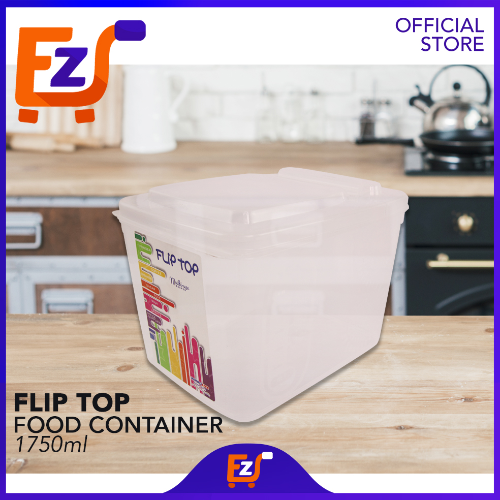 EZ DEAL Jumbolita 1750ml HighQuality Plastic Flip Top Clear