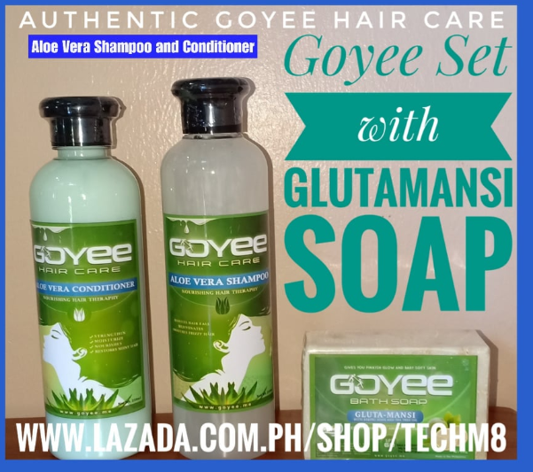 Authentic Goyee Haircare Set With Glutamansi Barsoap Aloe Vera
