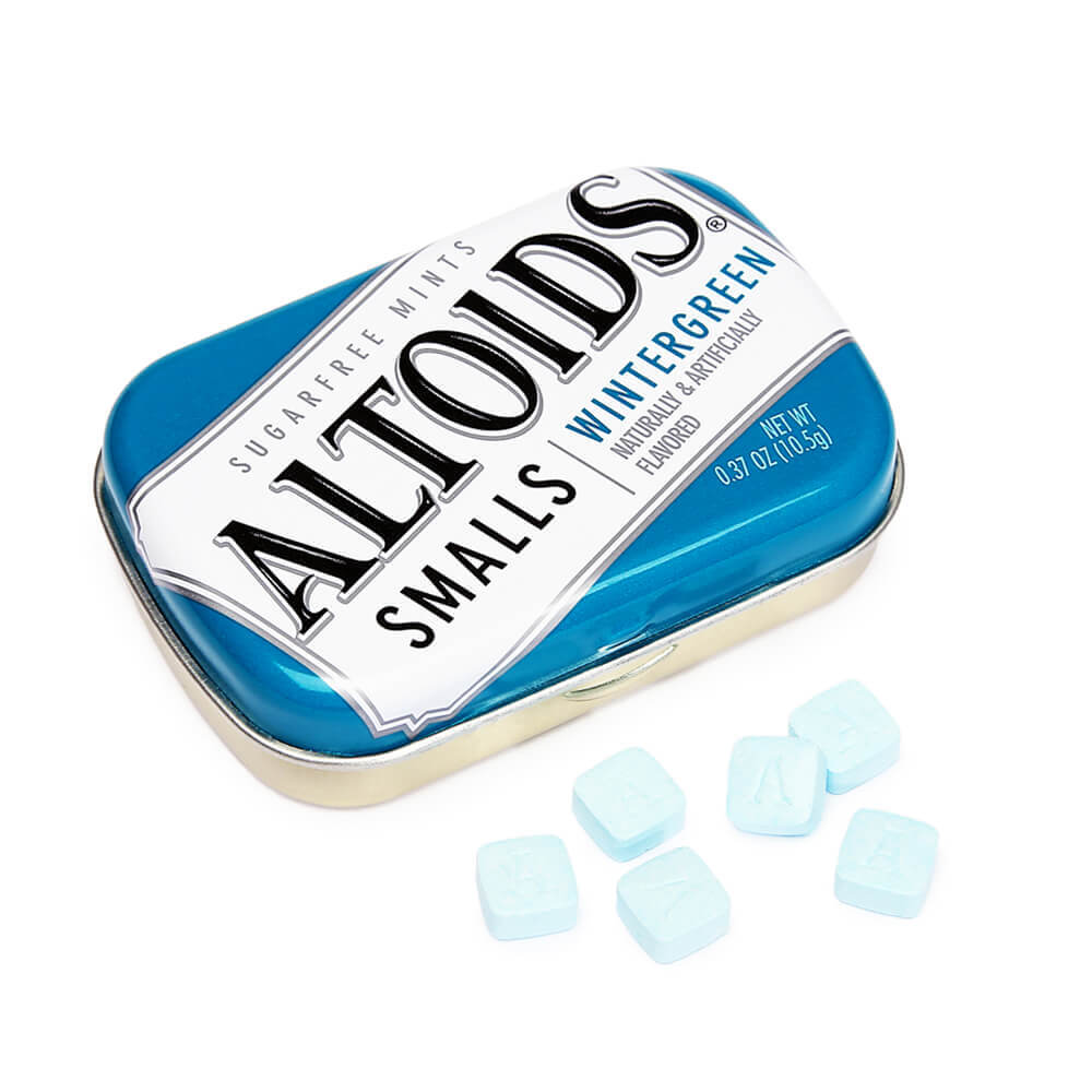 ALTOIDS Wintergreen Mints flavor small in can SUGAR FREE NEW ITEM