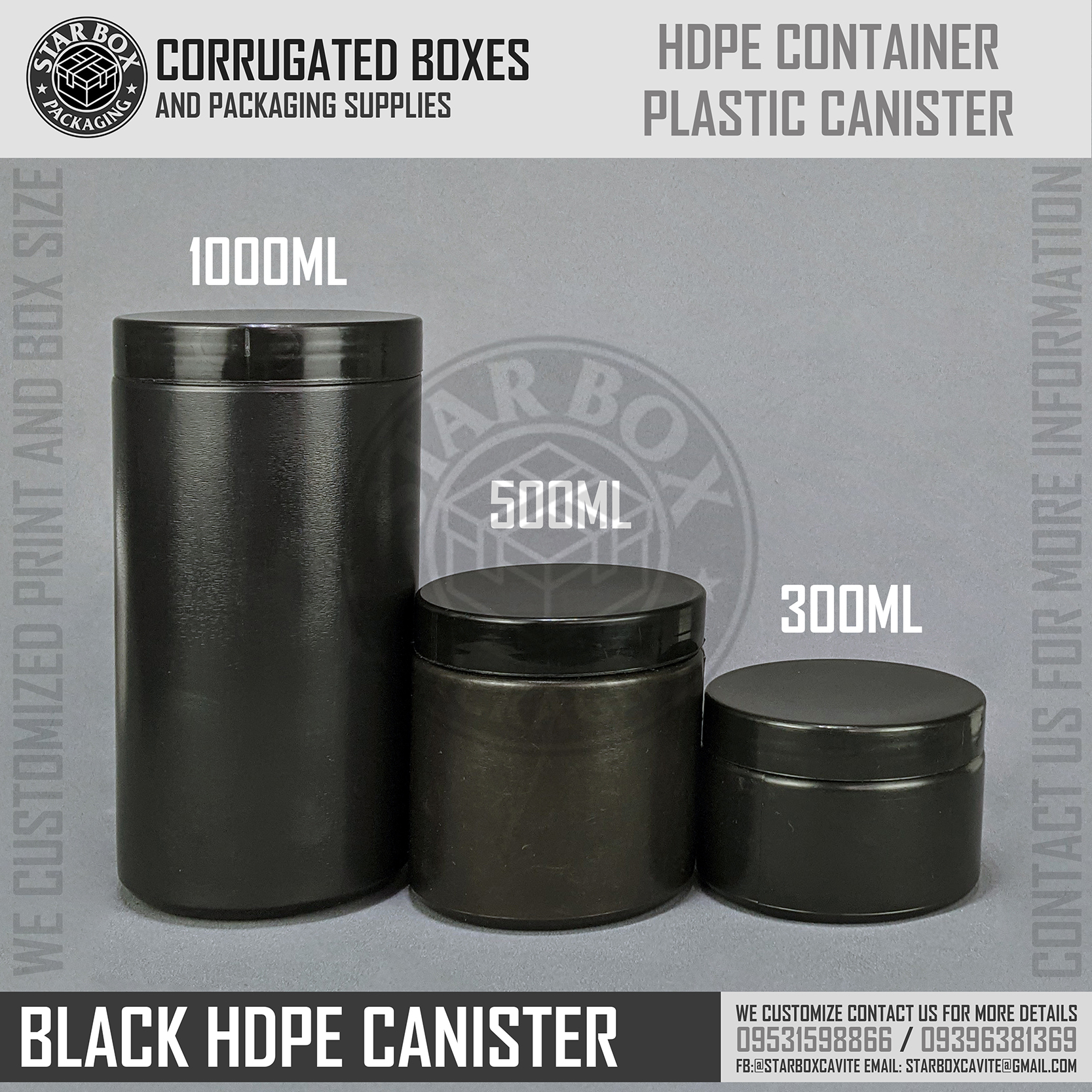 Starbox Hdpe Plastic Container Canister Black Canister 1000ml 500ml 300ml Canister Per Piece Lazada Ph Starbox Hdpe Plastic Container Canister Black Canister 1000ml 500ml 300ml Canister Per Piece Lazada Ph