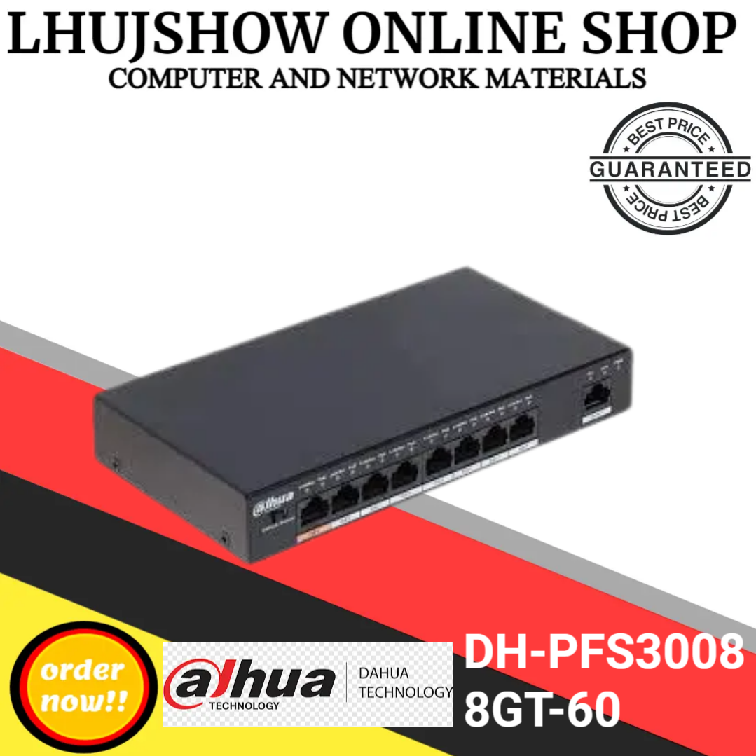 Dh Pfs3008 8gt Dahua 8 Port Desktop Gigabit Ethernet Switch Lazada Ph