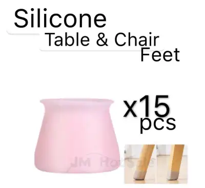 (15pcs) Washable Waterproof Silicon Furniture Leg Protection Cover Table Feet Pad Floor Protector for Home Chair Leg Floor Protection Anti-slip Table Legs
