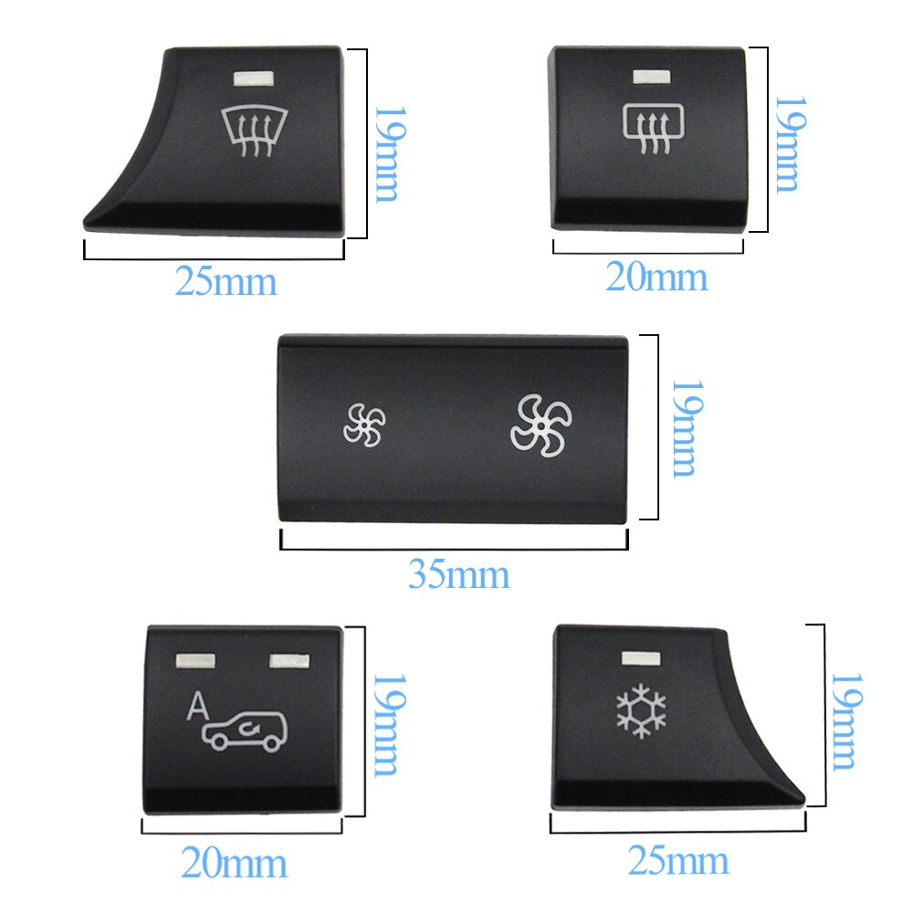 Dashboard Ventilation Climate Circulation Button AC Volume Adjustment Switch Cover For BMW X5 X6 E70 E71 E72 64119310445