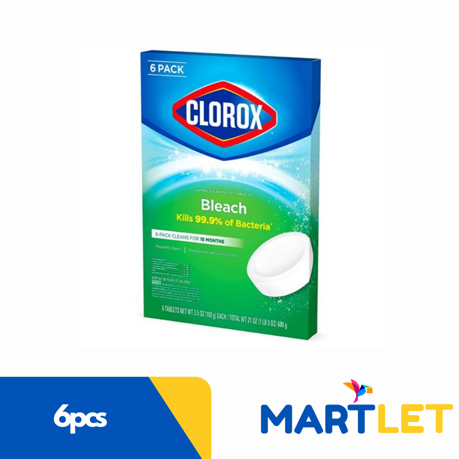 Clorox Automatic Toilet Bowl Cleaner Tablets with Bleach 6pcs Lazada PH