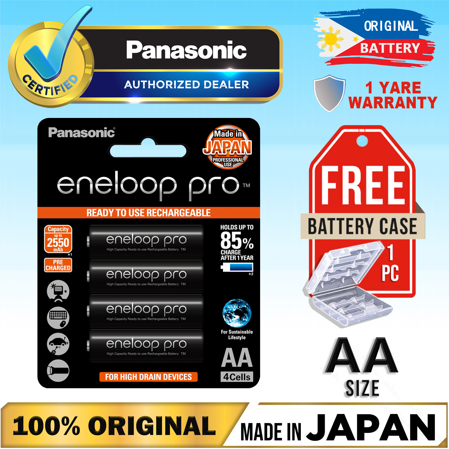 Panasonic eneloop Pro rechargeable AA and AAA battery bundles