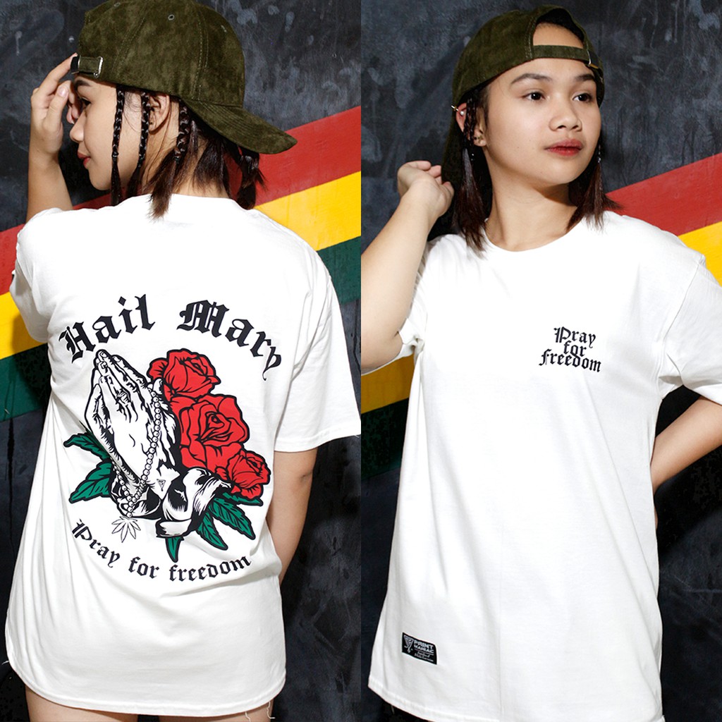 Hail Mary (White) by Print Maniac 