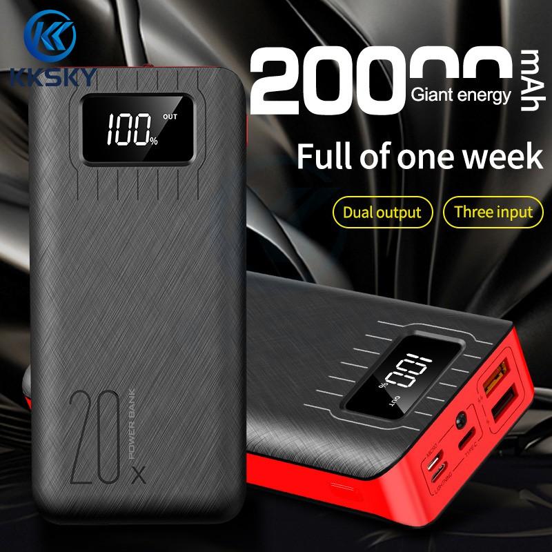 【explosive Style】kksky Powerbank 20000mah Fast Charge Power Bank Type-c 