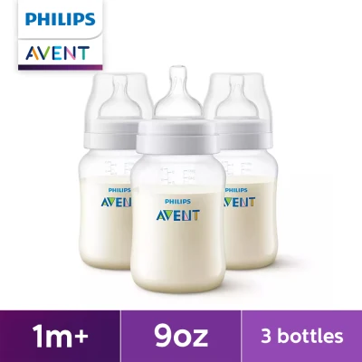 Philips AVENT 9oz Anti-colic Baby Bottle, 3-pack