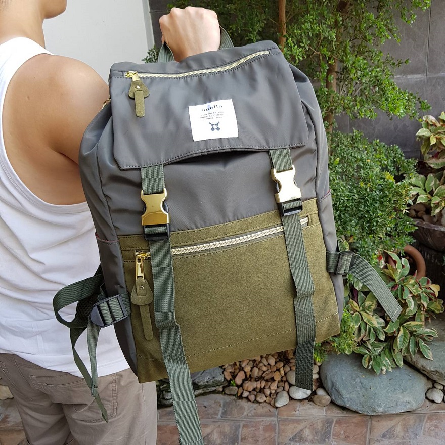 anello gold buckle backpack