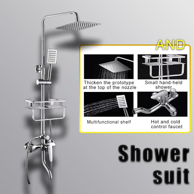 SUS304 Shower Set Bathroom round/square home shower Hot & Cold Shower
