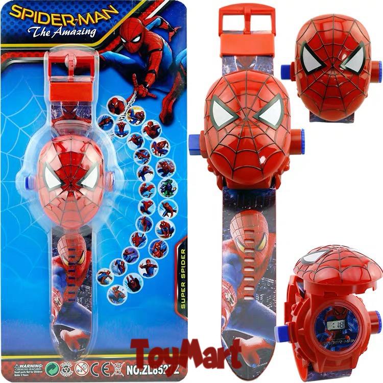 Spider Hero 3D Cartoon Automatic Projector Toy Watch for Boys and Girls  Projection Avengers MarvelSpiderman Superhero | Lazada PH