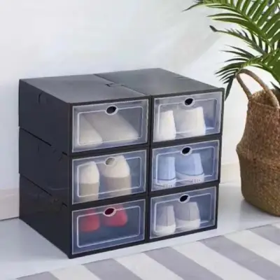 （JS) Candy Color Shoe Box Foldable Drawer Case Storage Organizer