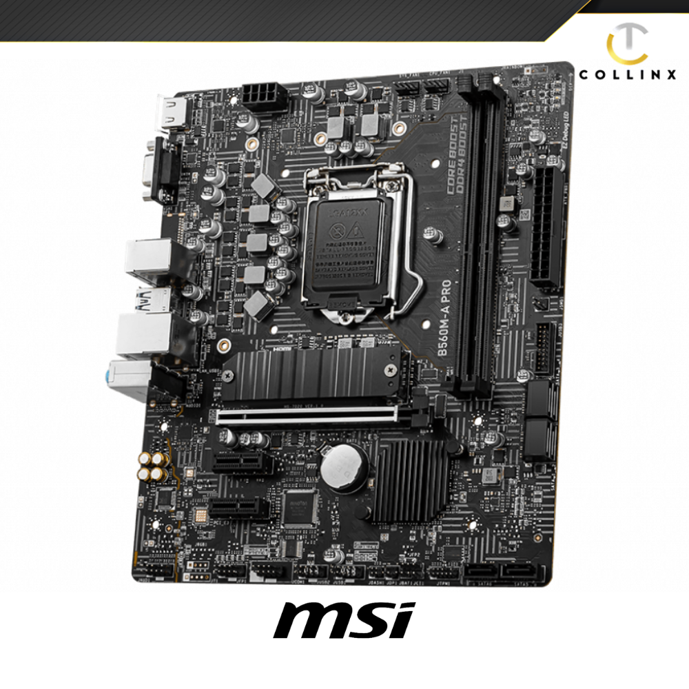 MSI B560M A PRO Gaming Motherboard CPU Socket LGA 1200 DDR4 For