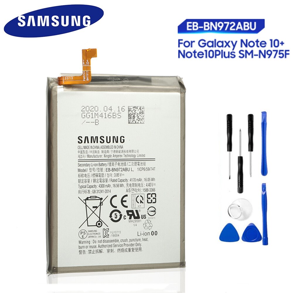 EB-BN970ABU For Galaxy Note 10 Note X Note10 EB-BN972ABU Battery For Samsung Galaxy Note 10+ Note10Plus Note 10 Note10+ Plus 5G