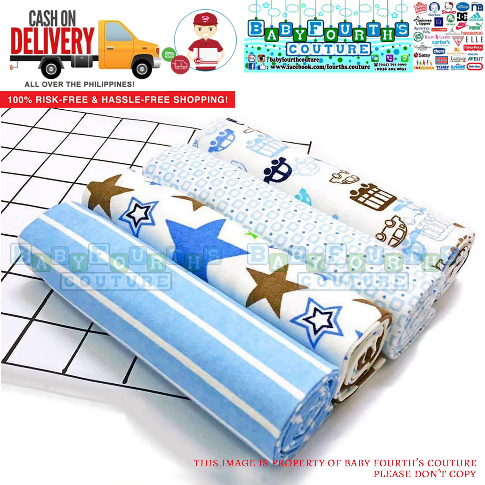 baby boy receiving blankets