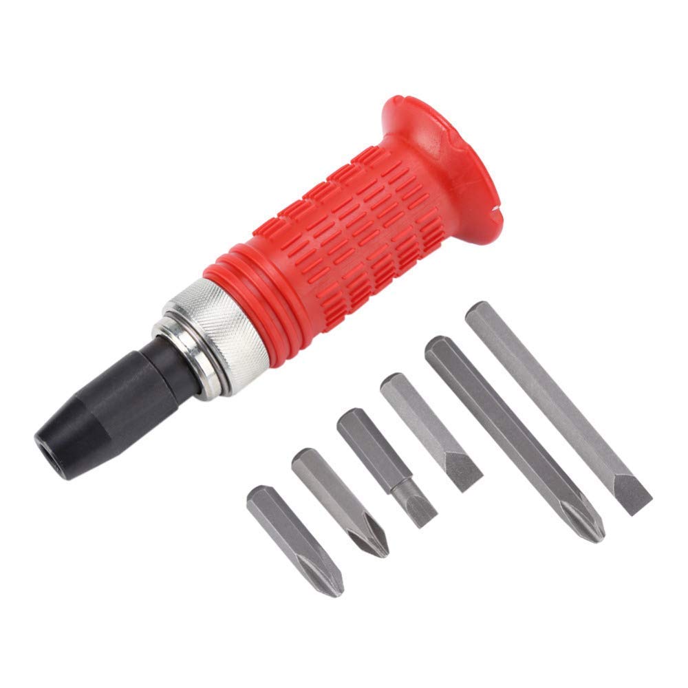 Impact Driver Heavy Duty 1/2" Manual with 6 Bits Screwdriver Set