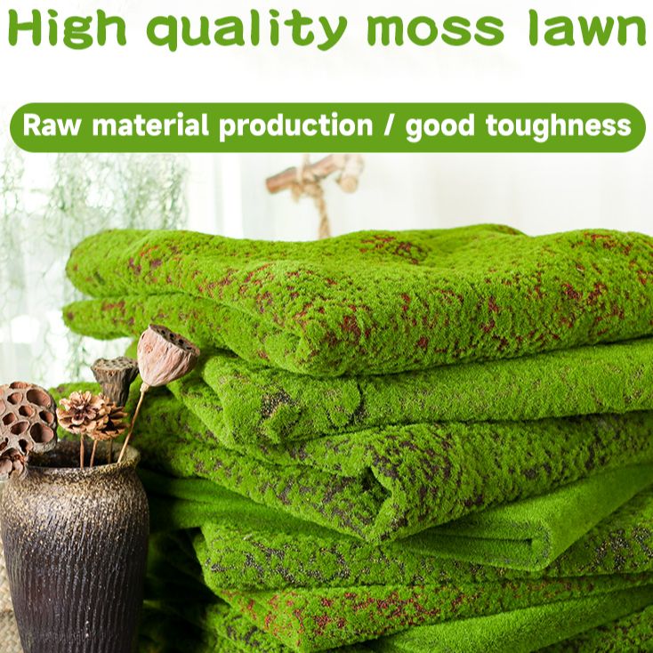 Artificial Moss Fake Green Plants Faux Moss Grass For Shop Home
