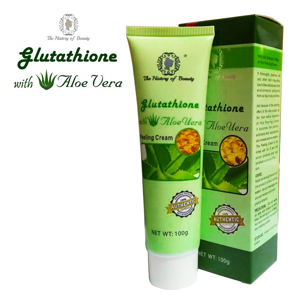 glutathione with aloe vera peeling cream Original COD 100% Authentic The History of Beauty Glutathione With Aloe Vera  Magic Peeling Gel Cream 100g Facial Scrub, Facial Scrubs for Women,  Exfoliate For Face, Facial Scrub Dead Skin Remover, Peeling