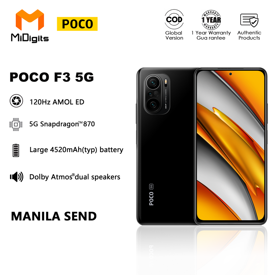 POCO F3 Night Black 8GB RAM 256GB ROM - www.hondaprokevin.com